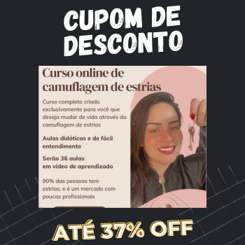 Curso Camuflagem de estrias cupom