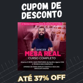 Curso Mesa Real Baralho Cigano Cupom
