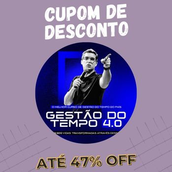 Comunidade Gestão do Tempo 4.0 Cupom