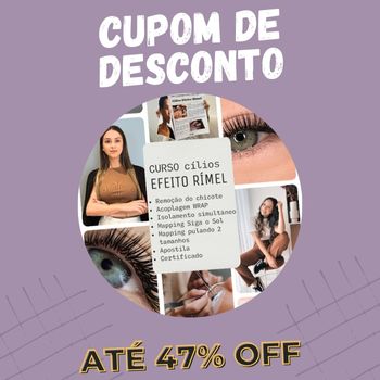 Curso Cílios Efeito Rímel cupom