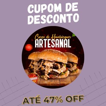 Curso de Hambúrguer Artesanal cupom
