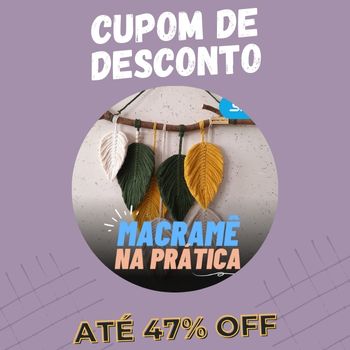 Macramê na Prática cupom de desconto
