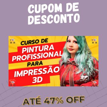 Curso de pintura impressão 3D cupom