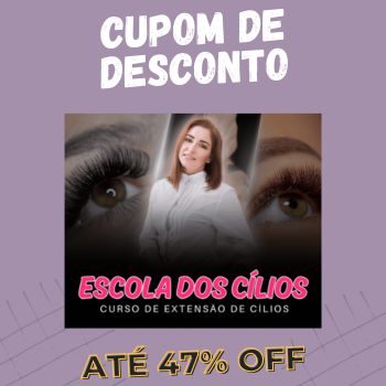 Escola dos Cílios 3.0 cupom