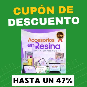 Accesorios en resina para emprender Cupón