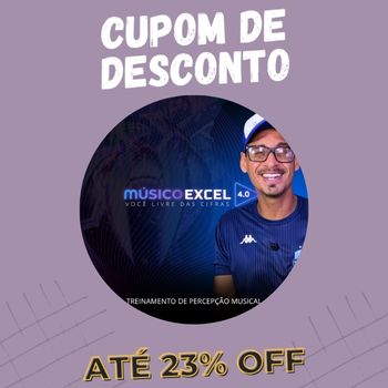 Músico Excel 4.0 cupom