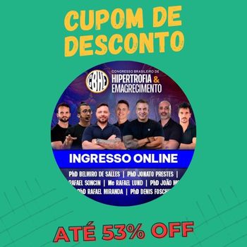 Congresso Brasileiro de Hipertrofia e Emagrecimento cupom