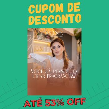 Curso de Perfumaria Fina cupom de desconto