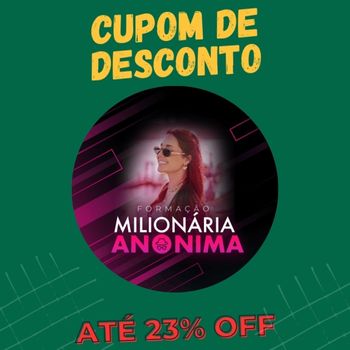 Formação Milionária Anônima cupom